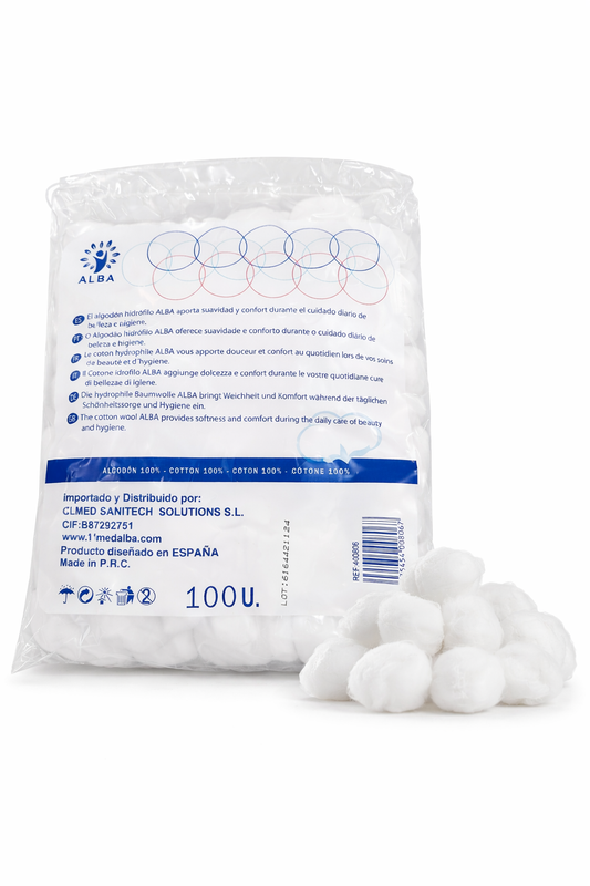 Algodão em bola Alba - 100 unidades