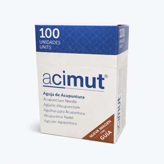 Agulhas de Acupuntura Acimut c/ guia 100 unidades
