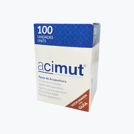 Agulhas de Acupuntura Acimut c/ guia 100 unidades