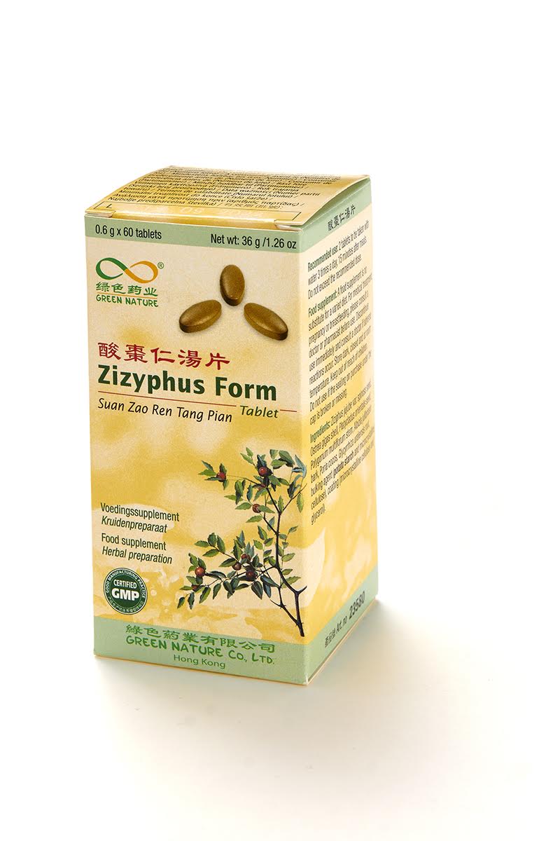 Suan Zao Ren Tang Pian – Zizyphus Form | 60 Comprimidos
