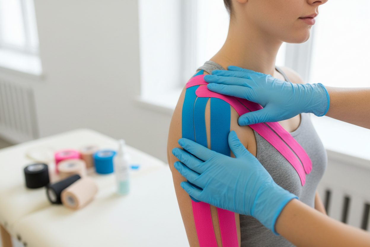Kinesio Tape em Aplicação Profissional