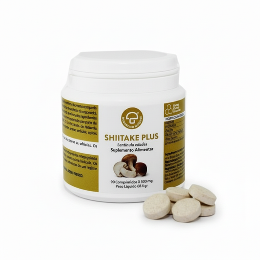 Shiitake Plus com comprimidos cor ajustada