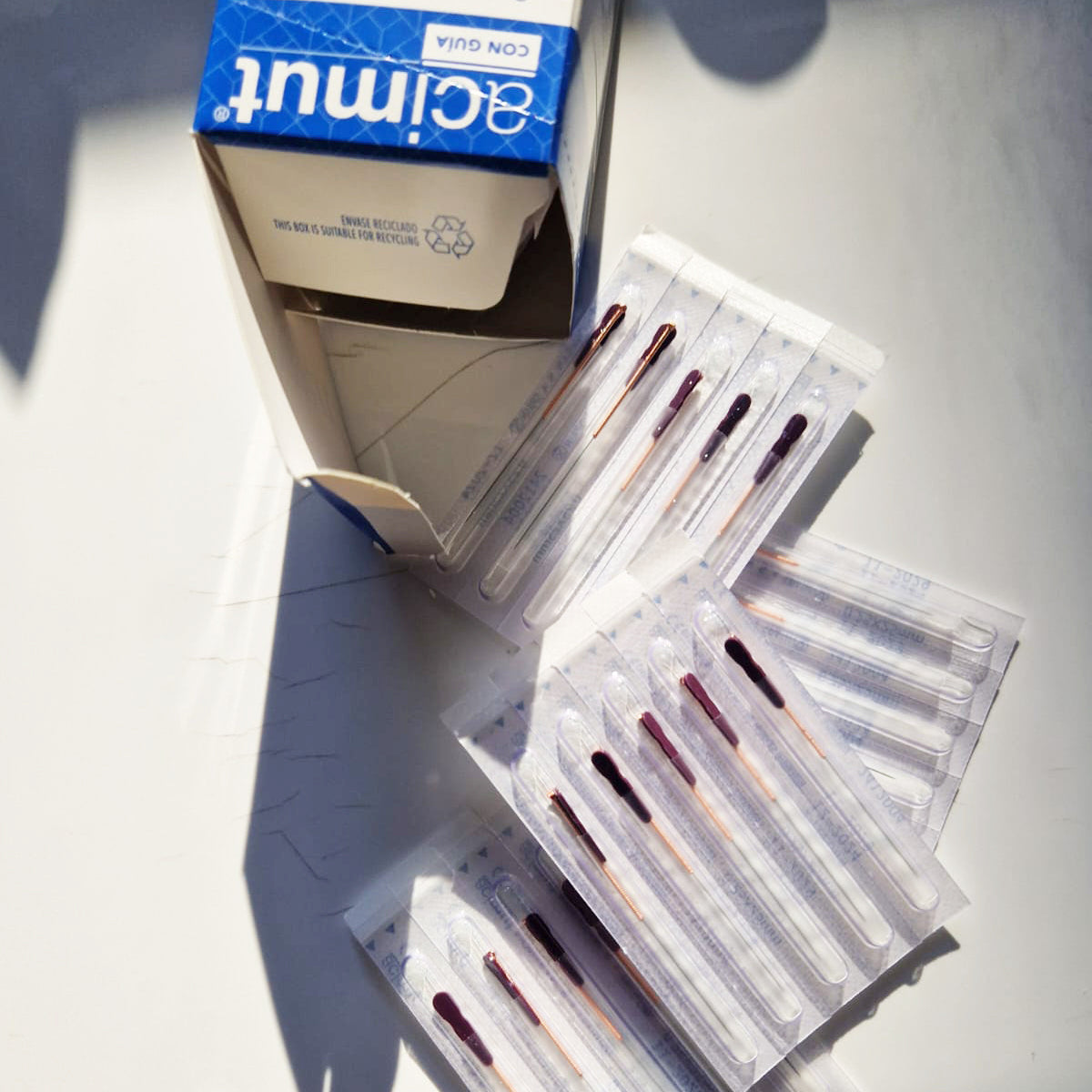 Agulhas de Acupuntura Acimut c/ guia 100 unidades