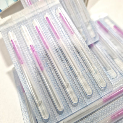 Agulhas de Acupuntura Tewa c/guia cabo plástico 100 unidades