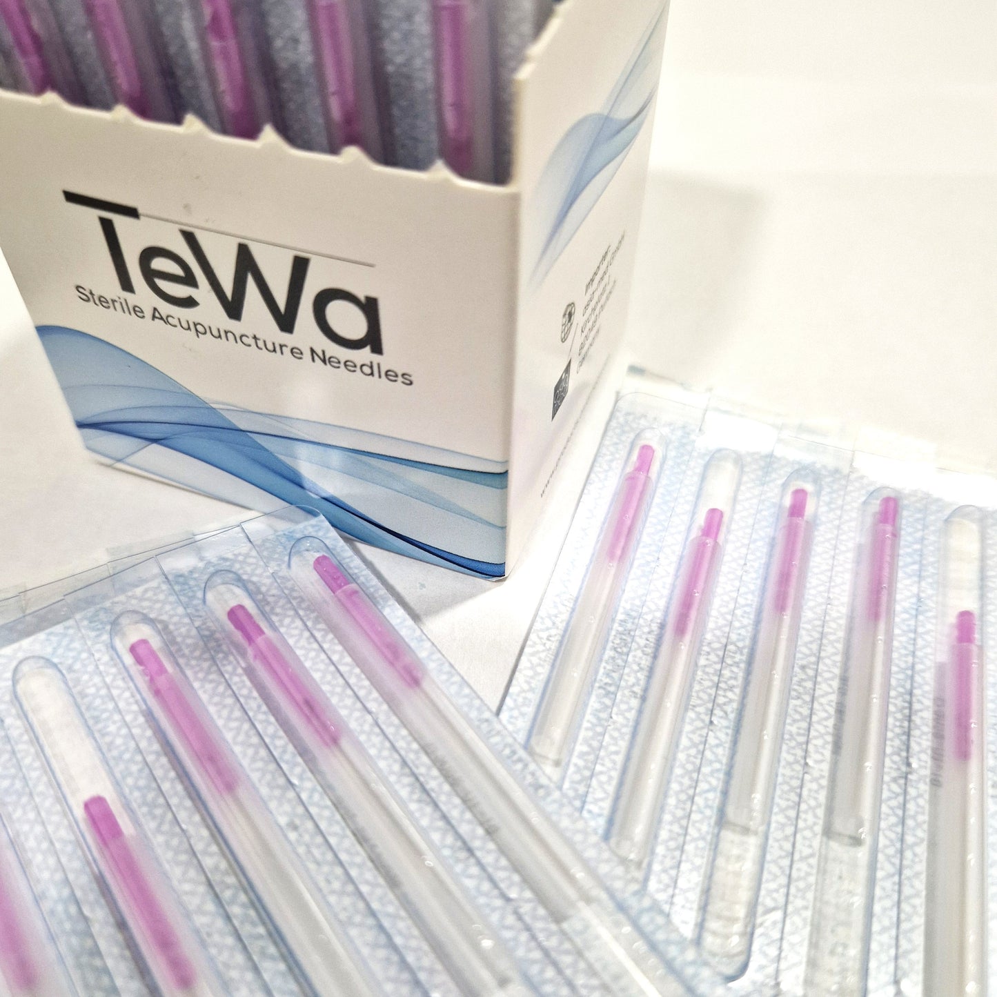 Agulhas de Acupuntura Tewa c/guia cabo plástico 100 unidades