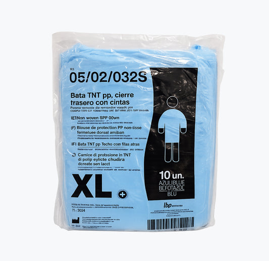 Batas Descartáveis em TNT Azul 10 unidades