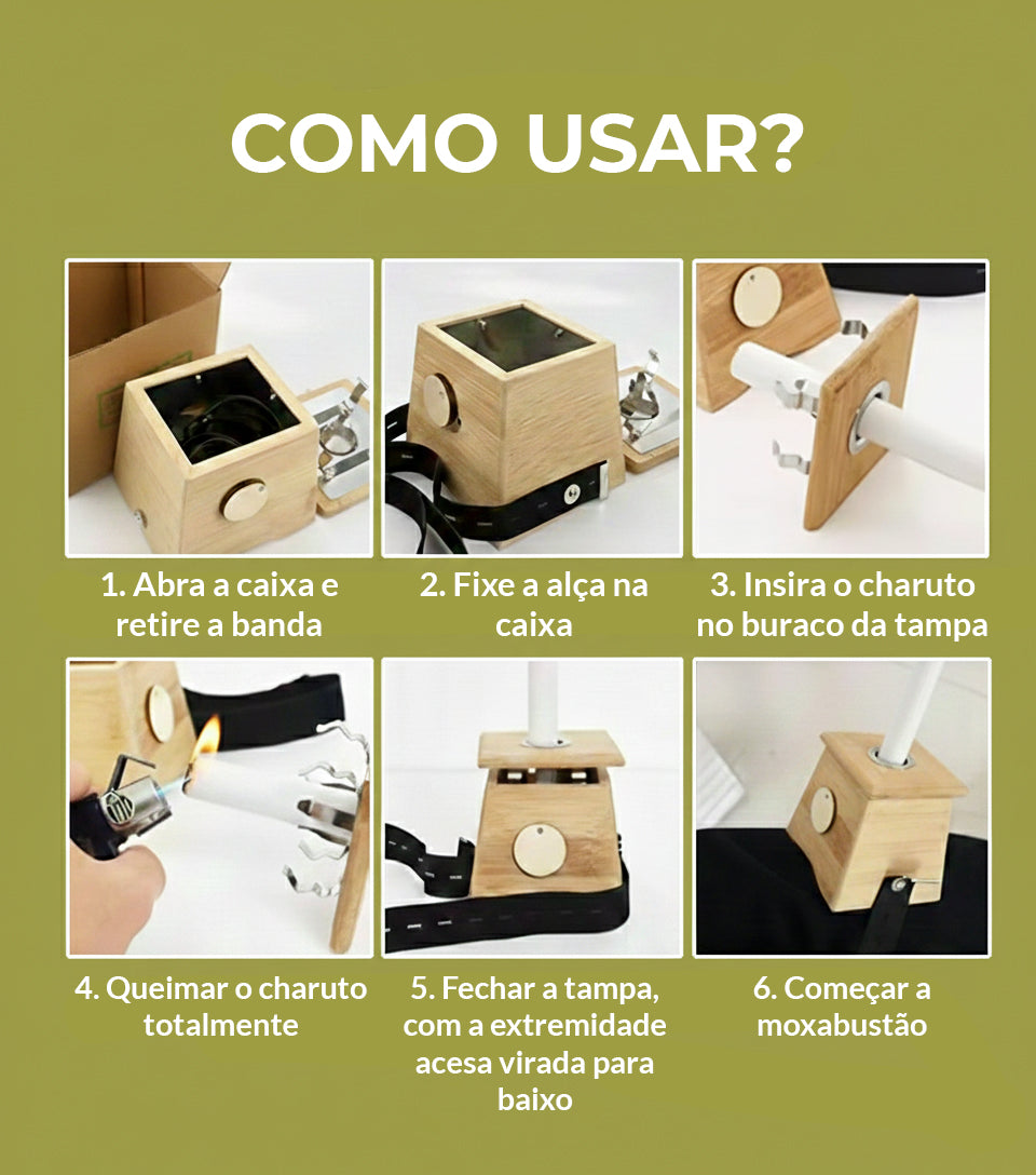 Caixa p/ moxabustão