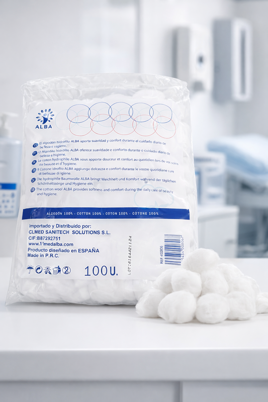 Algodão em bola Alba - 100 unidades
