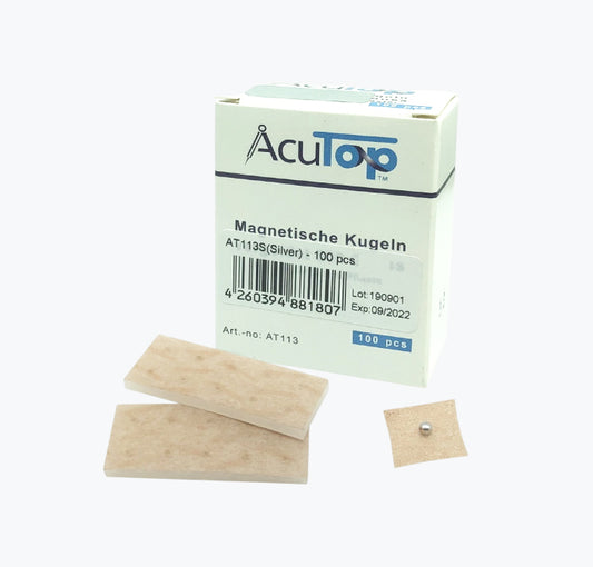 Esferas Magnéticas Prateadas Acutop (100 unidades)