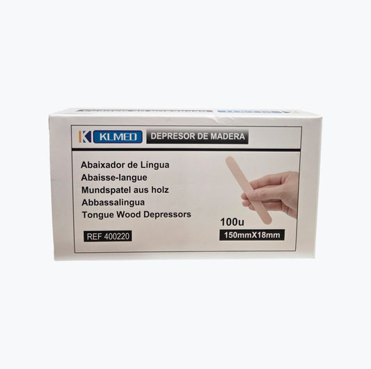 Espátulas de Madeira Não Esterilizadas 100 unidades