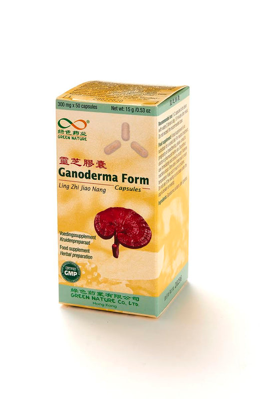 Ling Zhi Jiao Nang – Ganoderma Form | 50 Cápsulas