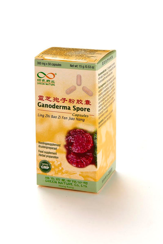 Ling Zhi Bao Zi Fen Jiao Nang – Ganoderma Spore Form | 50 Cápsulas