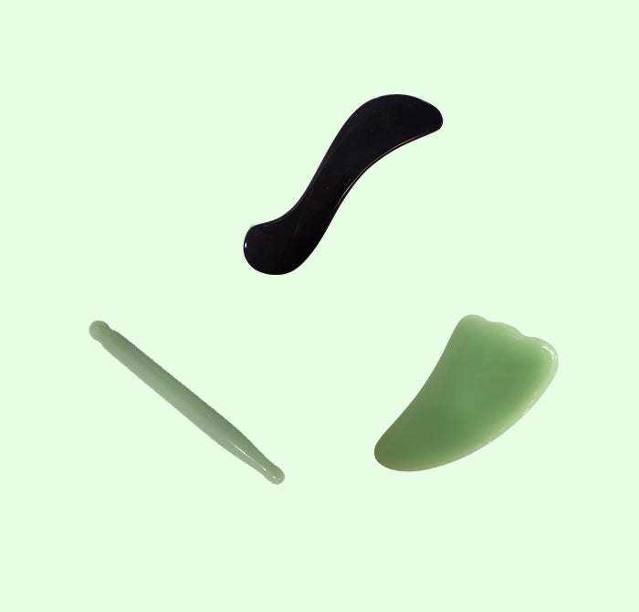Kit Profissional Gua Sha Verde