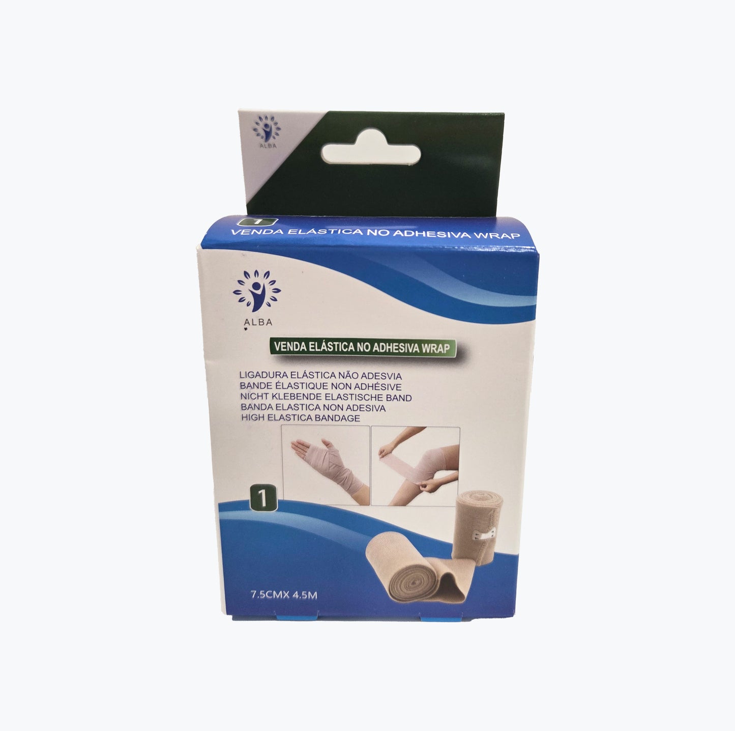Ligadura Elástica Não Adesiva (Elastic Wrap) Low Cost 7,5cm x 4.5m