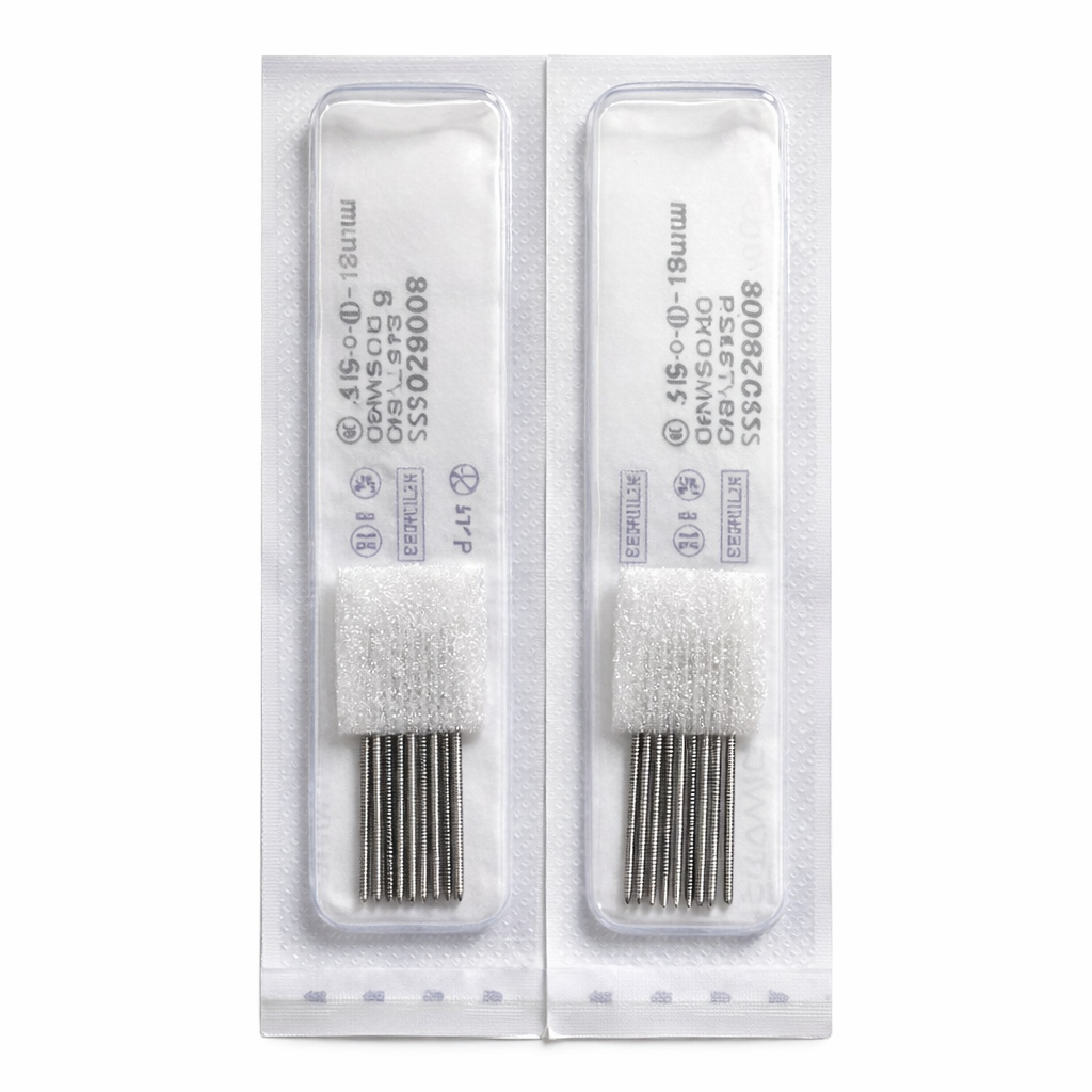 Agulhas de Acupuntura Ting/Sujok Ener Qi 0.16x7mm s/ guia caixa de 500 unidades