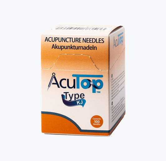 Agulhas de Acupuntura Acutop c/guia cabo coreano 100 unidades