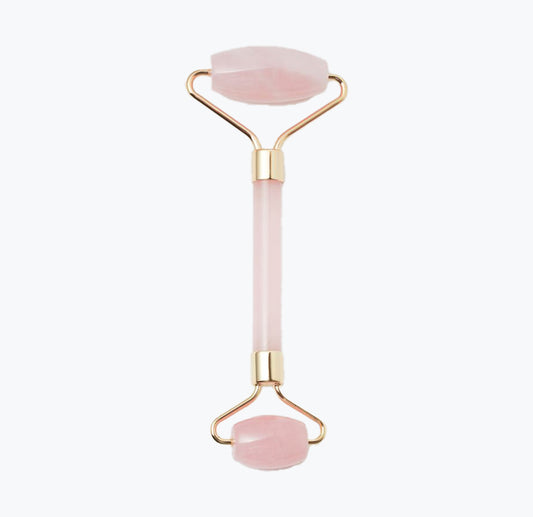Rolador facial de Quartzo Rosa