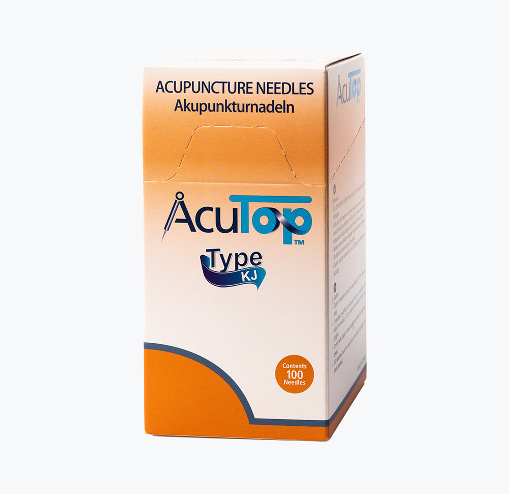 Agulhas de Acupuntura Acutop c/guia cabo coreano 100 unidades