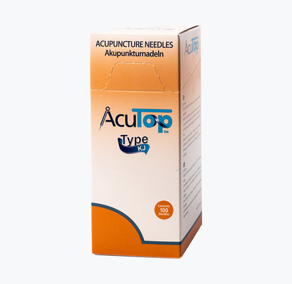 Agulhas de Acupuntura Acutop c/guia cabo coreano 100 unidades