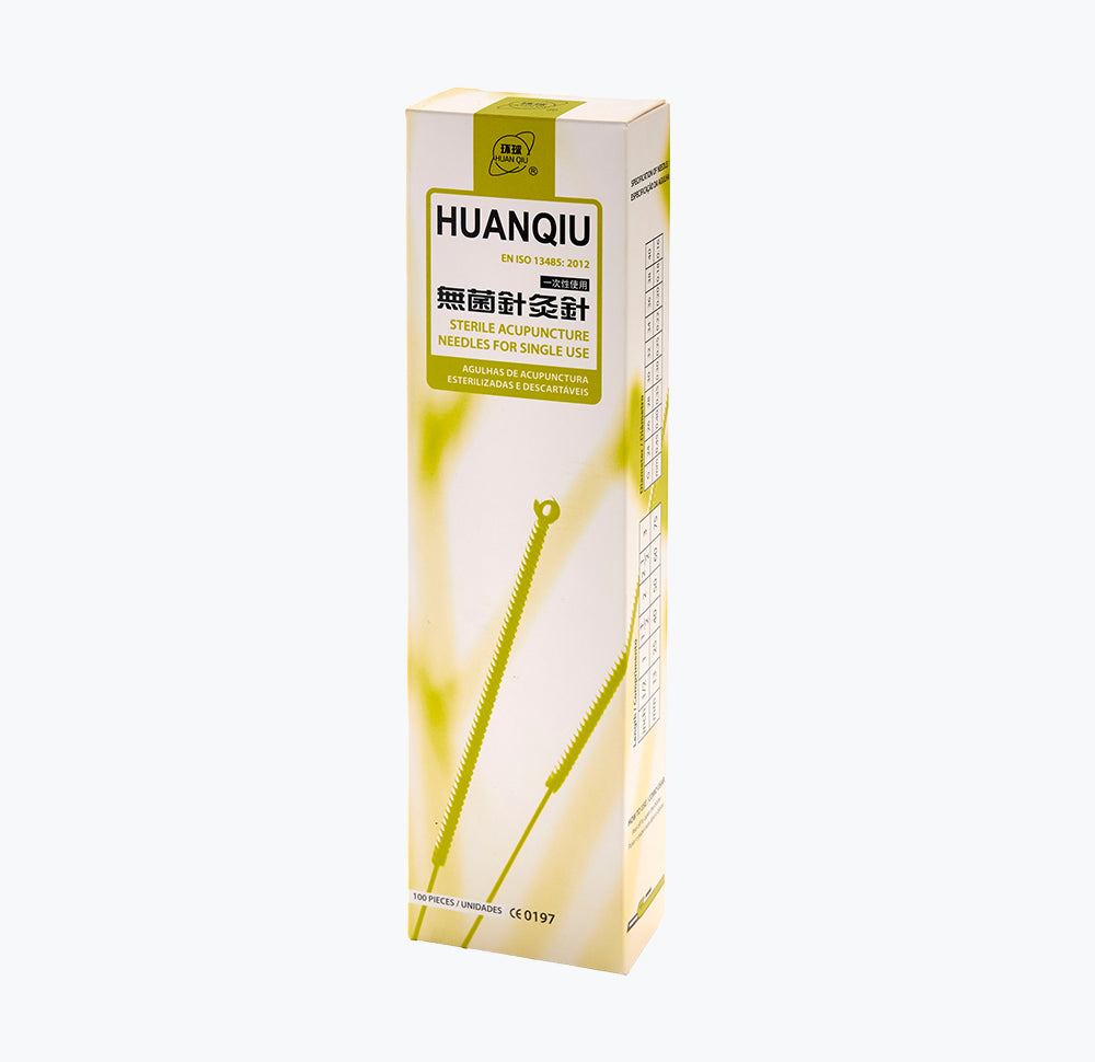 Agulhas de Acupuntura Huan Qiu s/ guia 100 unidades