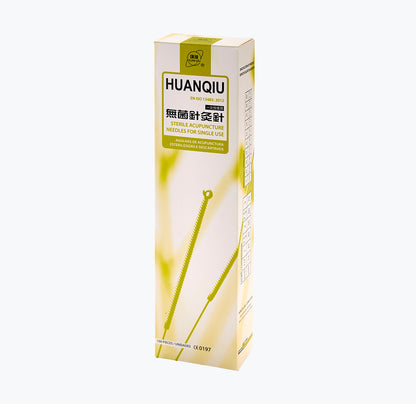 Agulhas de Acupuntura Huan Qiu s/ guia 100 unidades