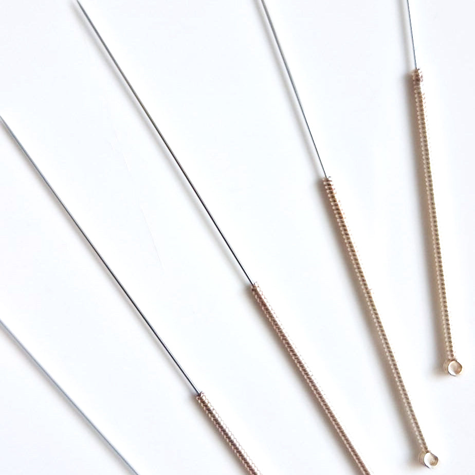 Agulhas de Acupuntura Huan Qiu s/ guia 100 unidades