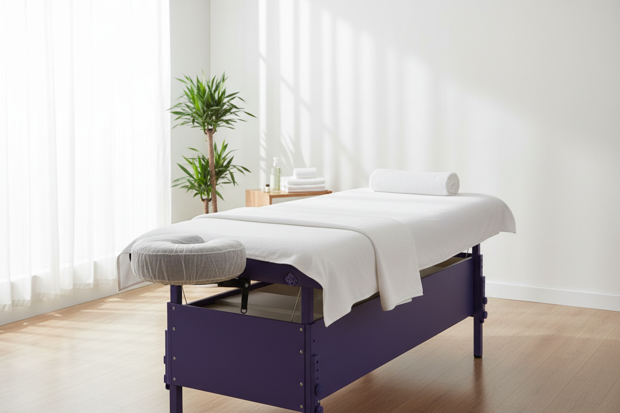 Coberta TNT para cabeçal em marquesa de clínica