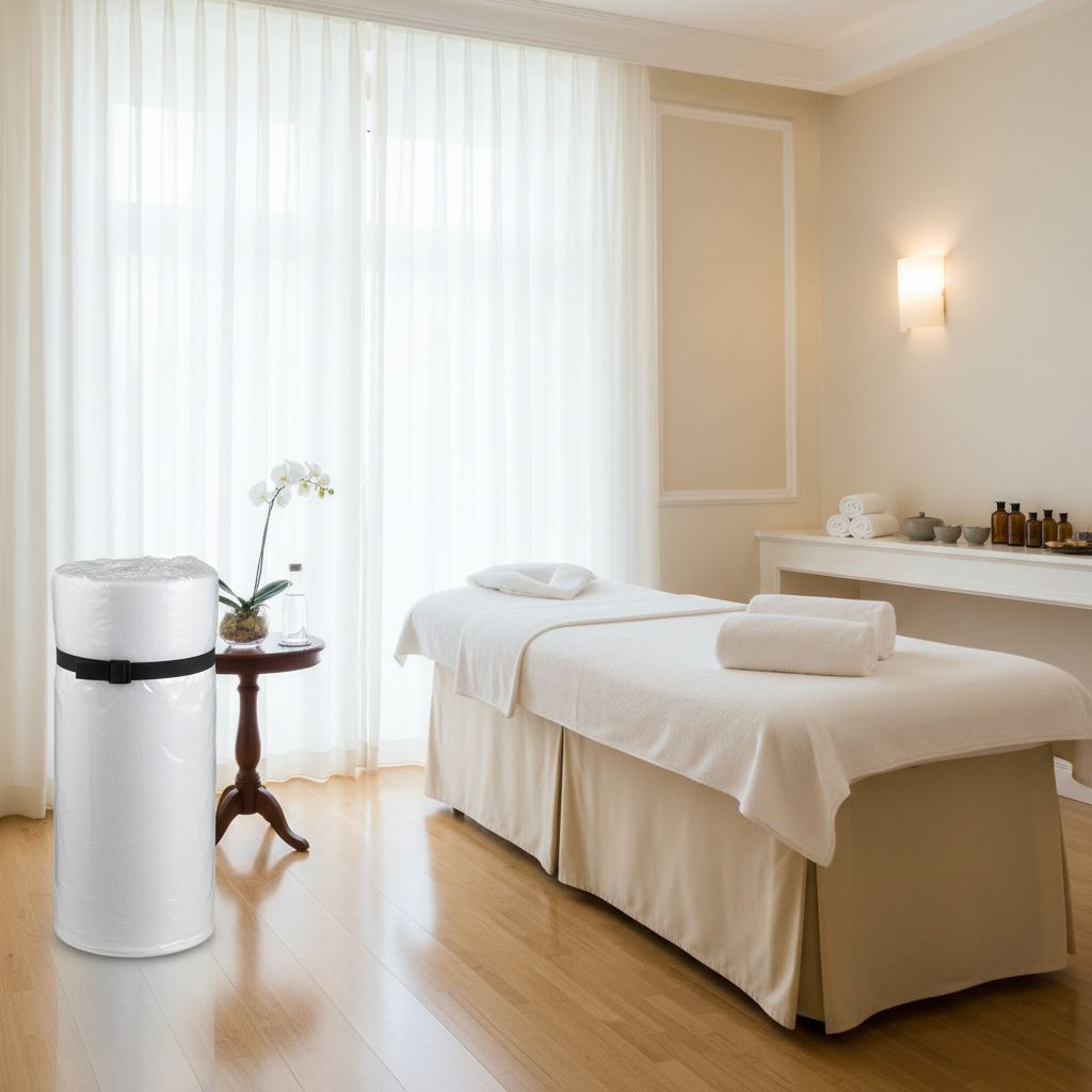 Ambiente spa profissional com rolo TNT